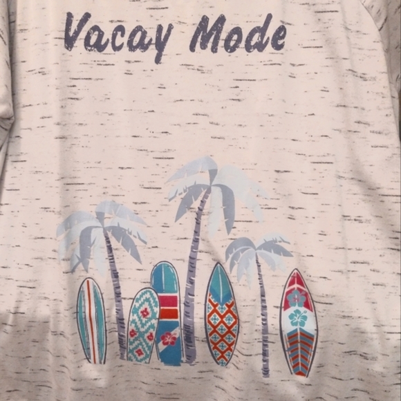 💥5/$30 Cuddle Duds "Vacay Mode" Pullover Beach Shirt XXL - Picture 2 of 3